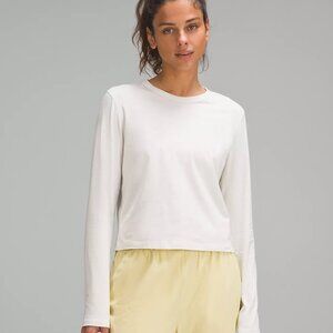 NWT Lululemon Bone Classic-Fit Cotton-Blend Long-Sleeve Shirt Size 2